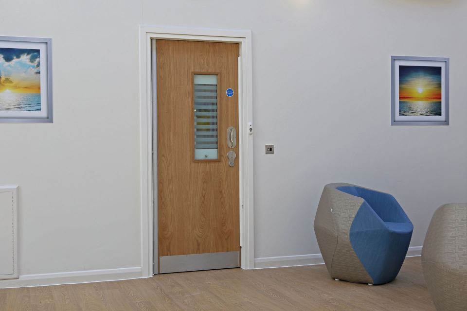 Anti Barricade Doorset For Mental Health Offering Staff