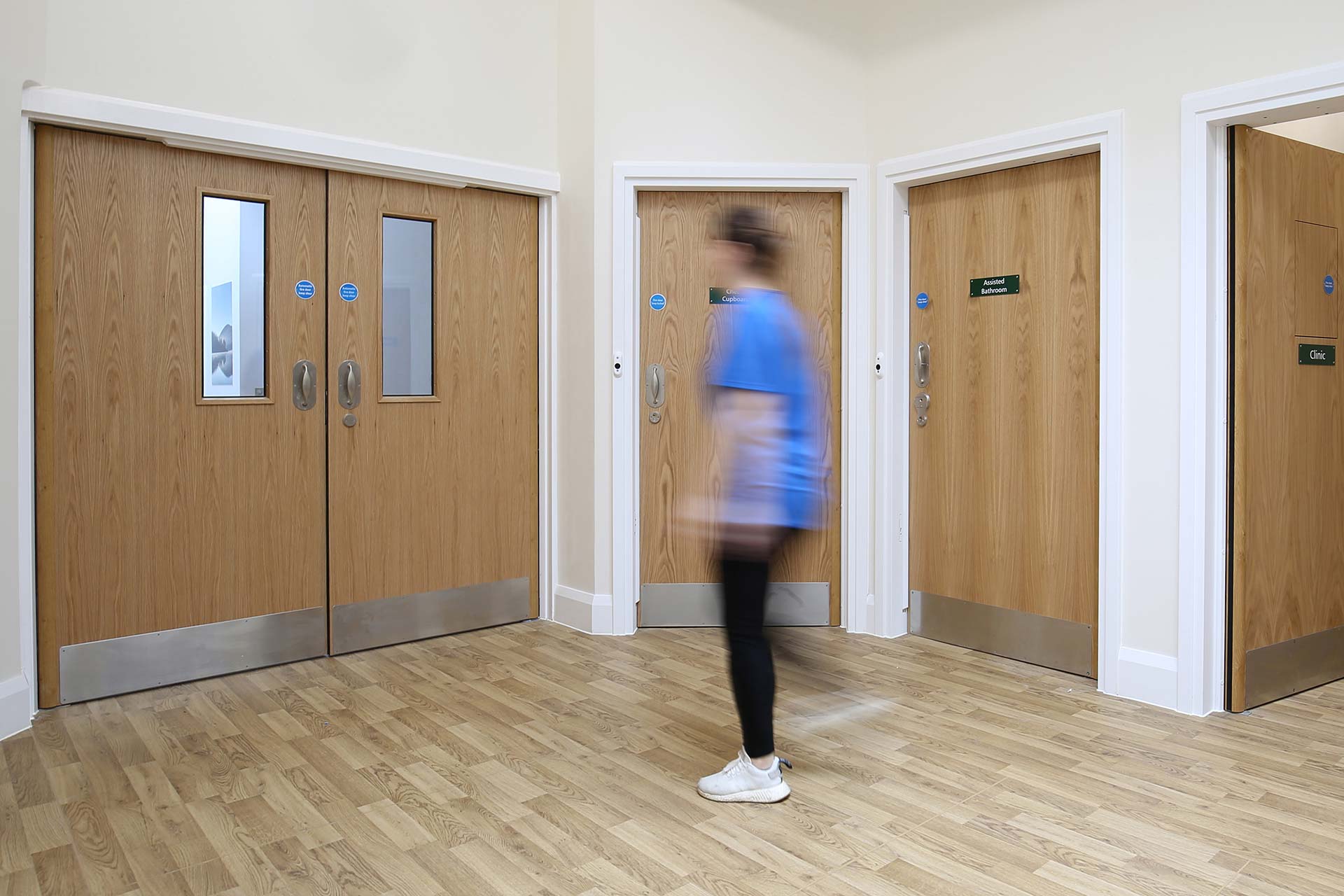 Corridor Doorset For Mental Health Designed With Fire